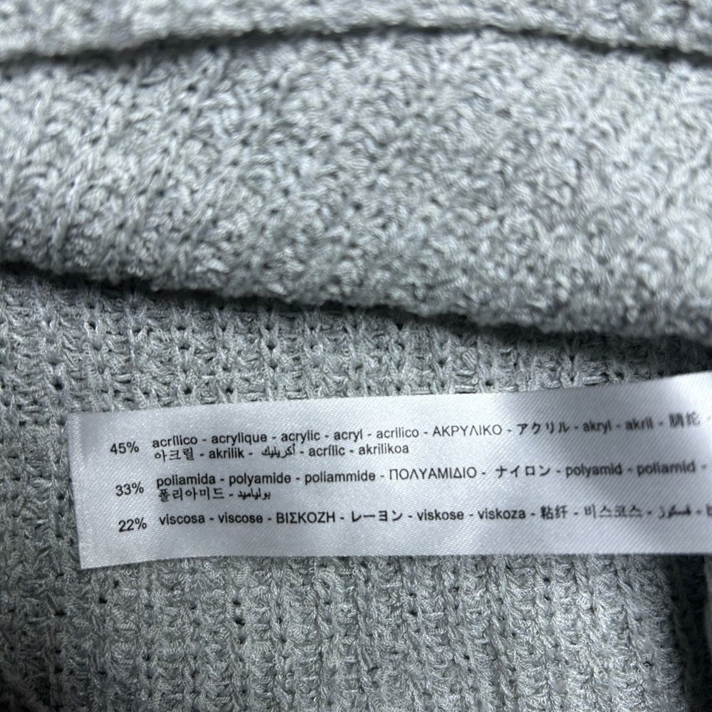 ZARA Hooded Knit Top Grey Sleeveless sweater with hood size Medium - Picture 5 of 5